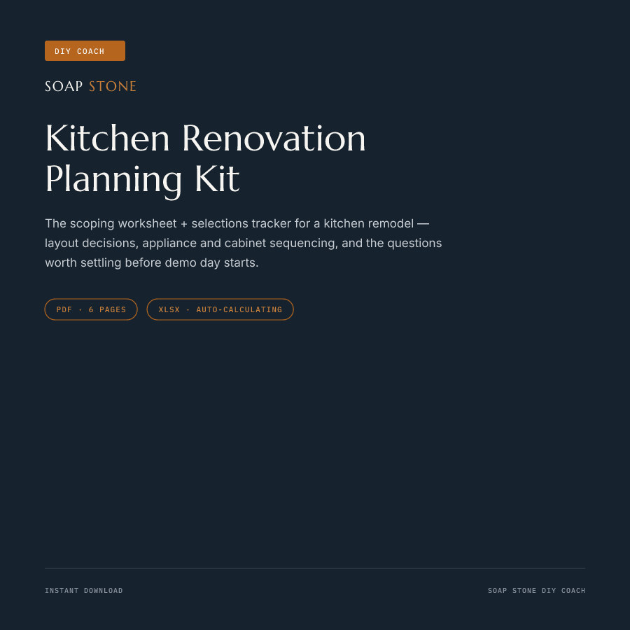 Kitchen Renovation Planning Kit cover