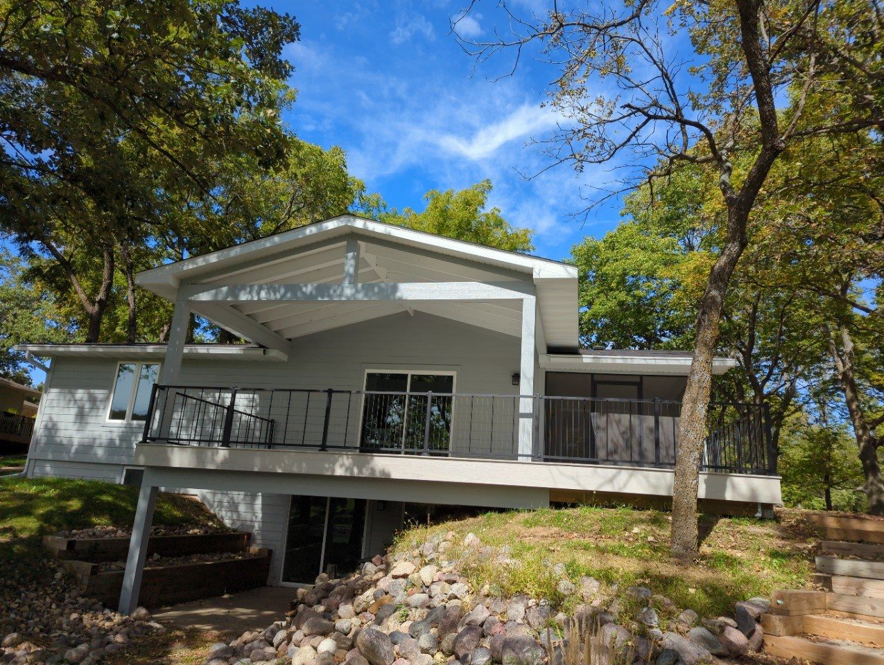 Deck and screened porch addition